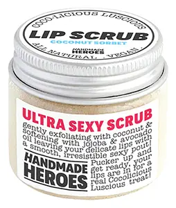 Handmade Heroes Cocolicious Luscious Lip Scrub Coconut Sorbet