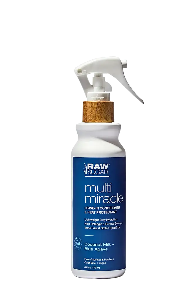 Raw Sugar Multi Miracle Leave-In Conditioner & Heat Protectant Coconut Milk + Blue Agave