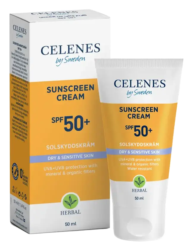 Celenes by Sweden Herbal Sunscreen Dry and Sensitive Skin SPF 50