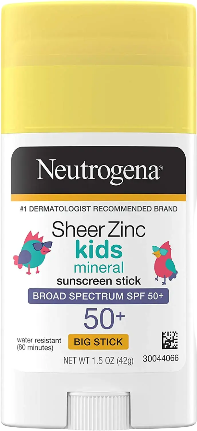 Neutrogena Sheer Zinc Kids Mineral Sunscreen Stick Broad Spectrum SPF 50+