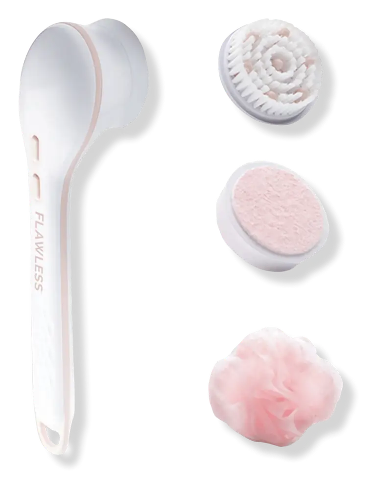 Finishing Touch Flawless Flawless Cleanse Spa Spinning Body Brush And, Shower Wand