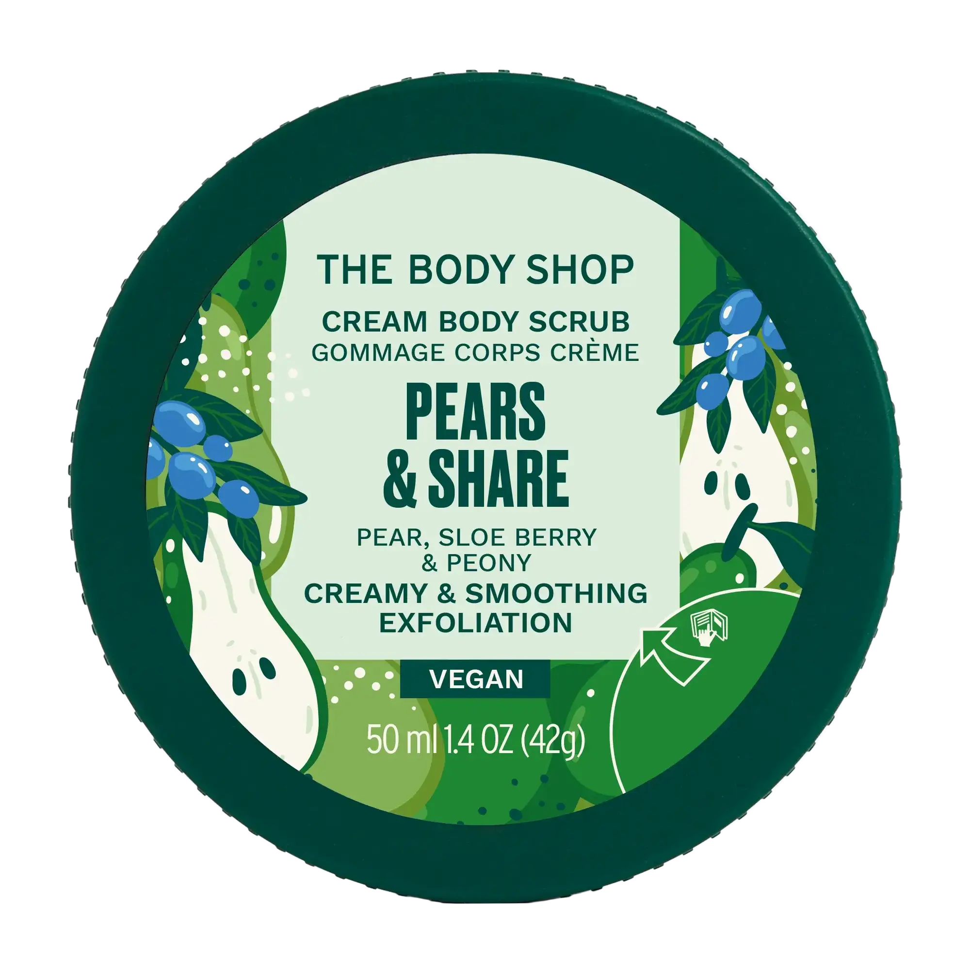 The Body Shop Cream Body Scrub Pears & Share