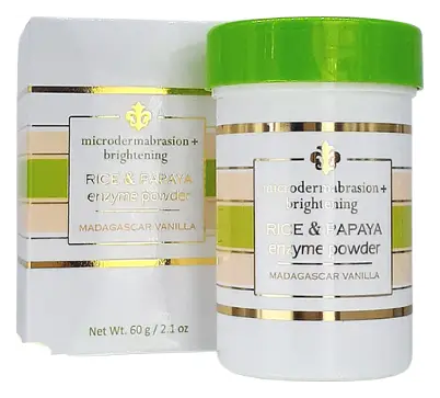 Fleur De Lis Naturals Rice And Papaya Enzyme Powder Madagascar Vanilla