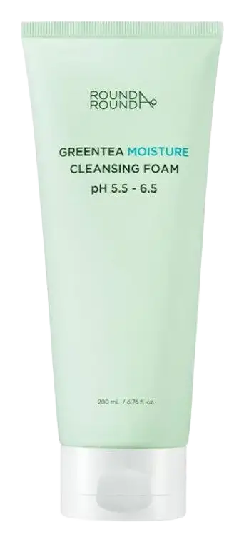 ROUND A'ROUND Green Tea Moisture Cleansing Foam