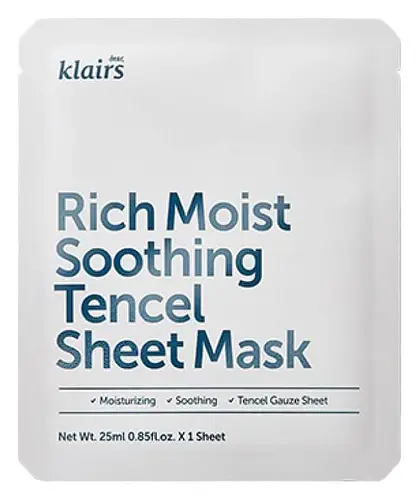Dear, Klairs Rich Moist Soothing Tencel Sheet Mask