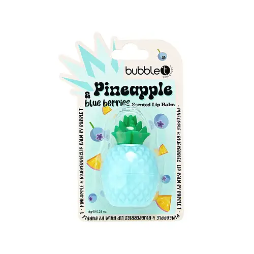 Bubble 'T Pineapple Scented Lip Balm Blue Berries