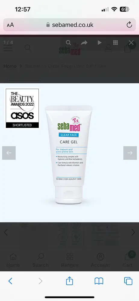 SebaMed Clear Face Care Gel New Zealand