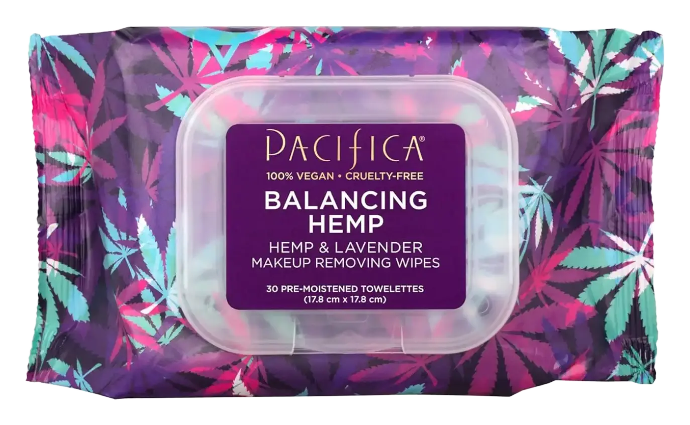 Pacifica Balancing Hemp Makeup Removing Wipes - Hemp & Lavender
