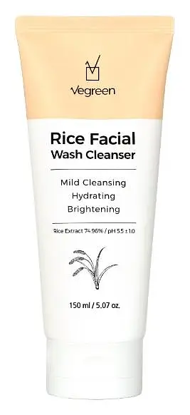 Vegreen Rice Facial Wash Cleanser