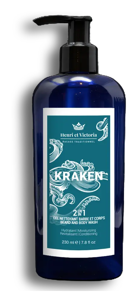 Henri Et Victoria Beard And Body Wash Kraken