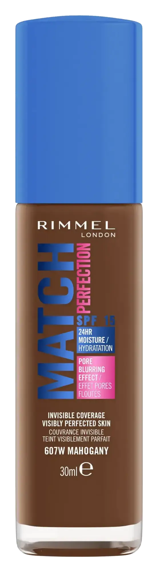 Rimmel London Match Perfection Foundation 607W Mahogany