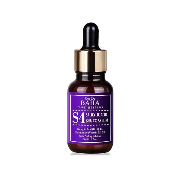 Cos De BAHA S4 Salicylic Acid 4% Exfoliating Facial Serum with Niacinamide