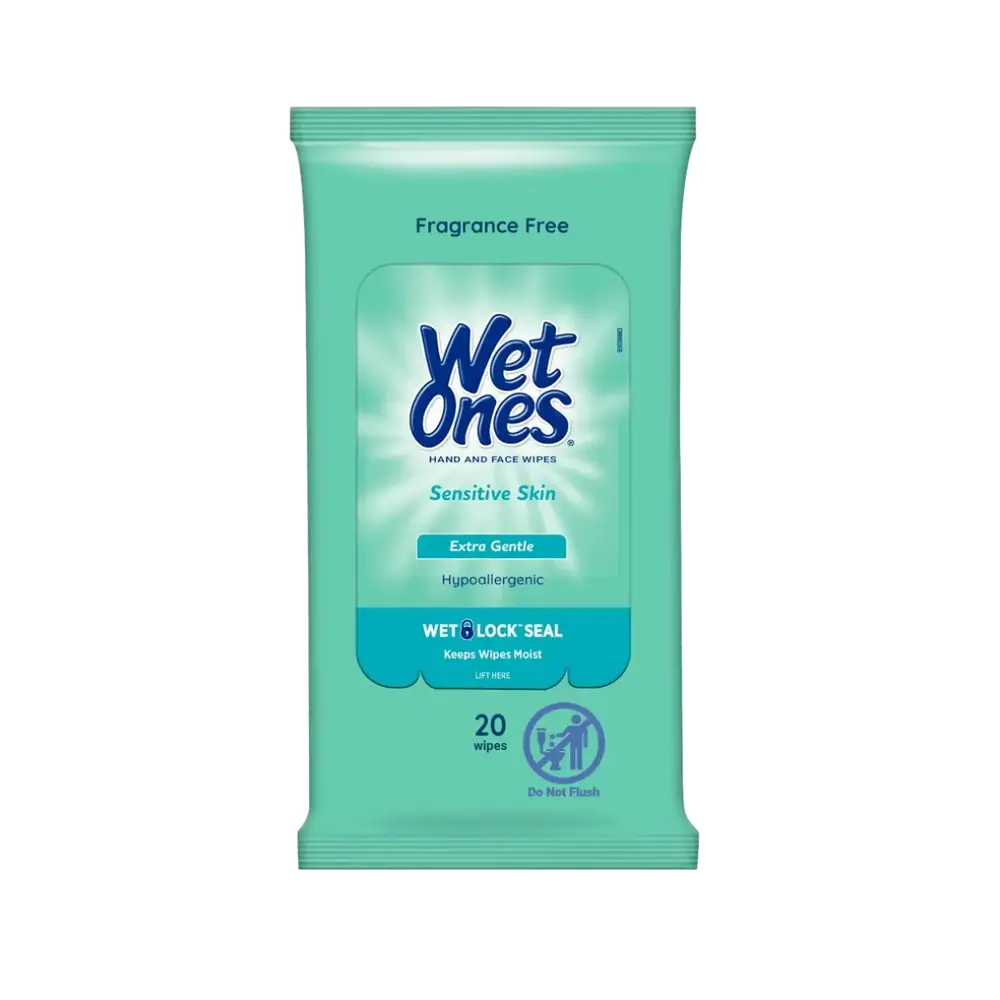 Wet Ones Sensitive Skin Extra Gentle Hand And Face Wipes