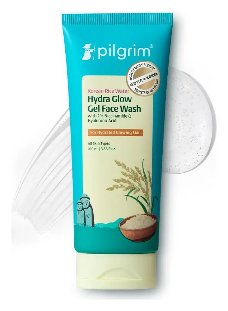 Pilgrim Korean Rice Water Hydra Glow Gel Face Wash