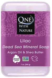 One With Nature Dead Sea Mineral Soap Lilac