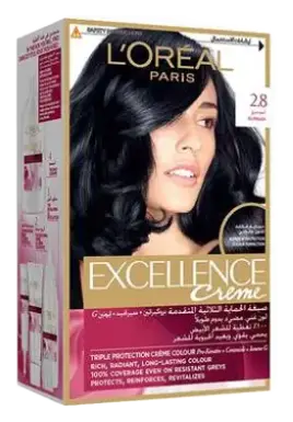 L'Oreal Crème Permanent Hair Color 2.8 Blue Black
