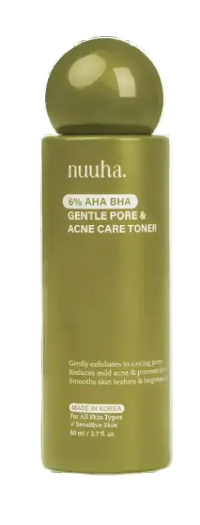 Nuuha Beauty 6% AHA BHA Gentle Pore & Acne Care Toner
