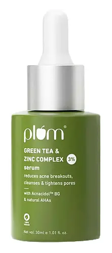 Plum Goodness 3% Zinc Complex Face Serum With Green Tea