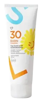 Hjärtats Sollotion Barn SPF30 Oparfymerad