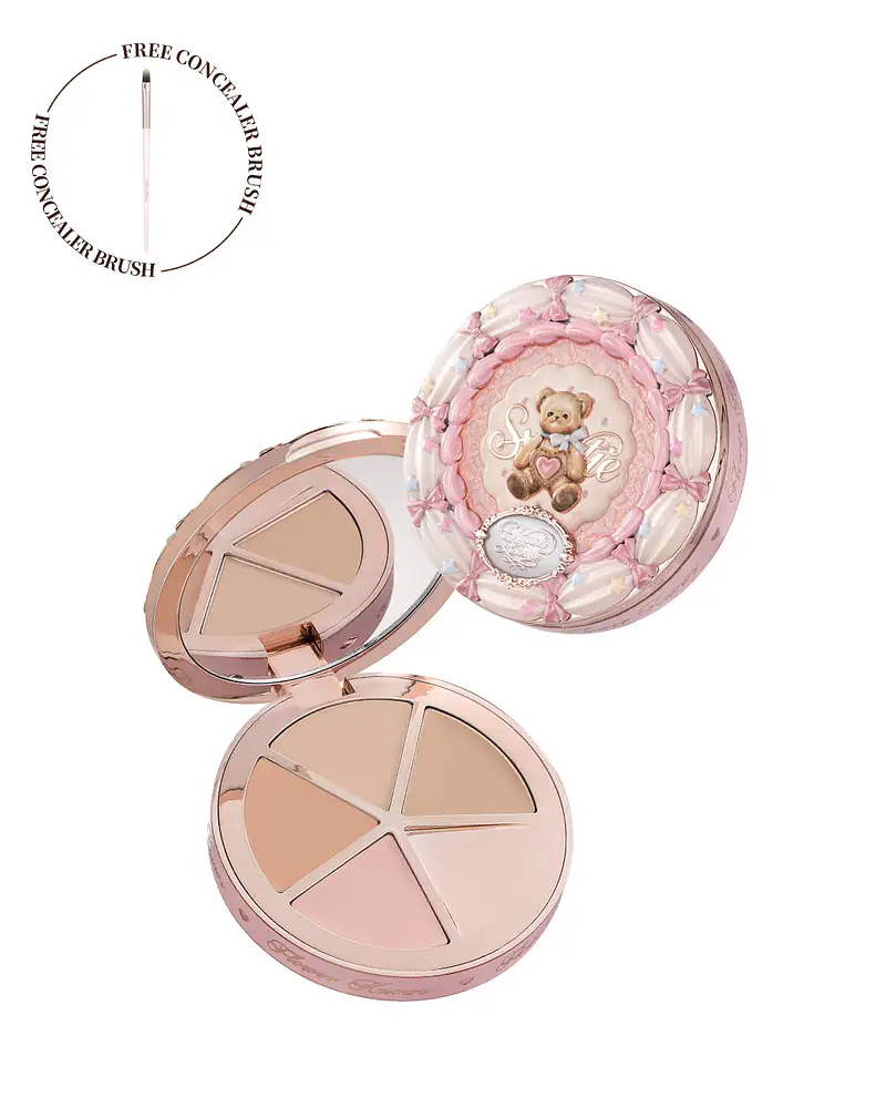 Flower Knows The Sweetie Bear 4-Color Concealer Palette 01 Strawberry Chocolate