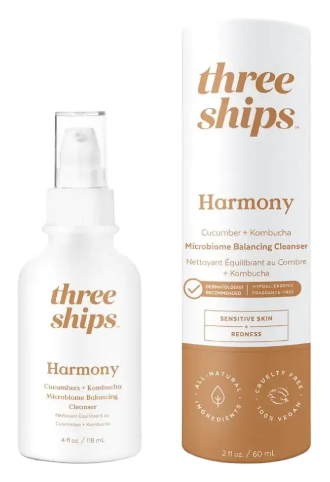 Three Ships Beauty Harmony Cucumber + Kombucha Microbiome Balancing Cleanser