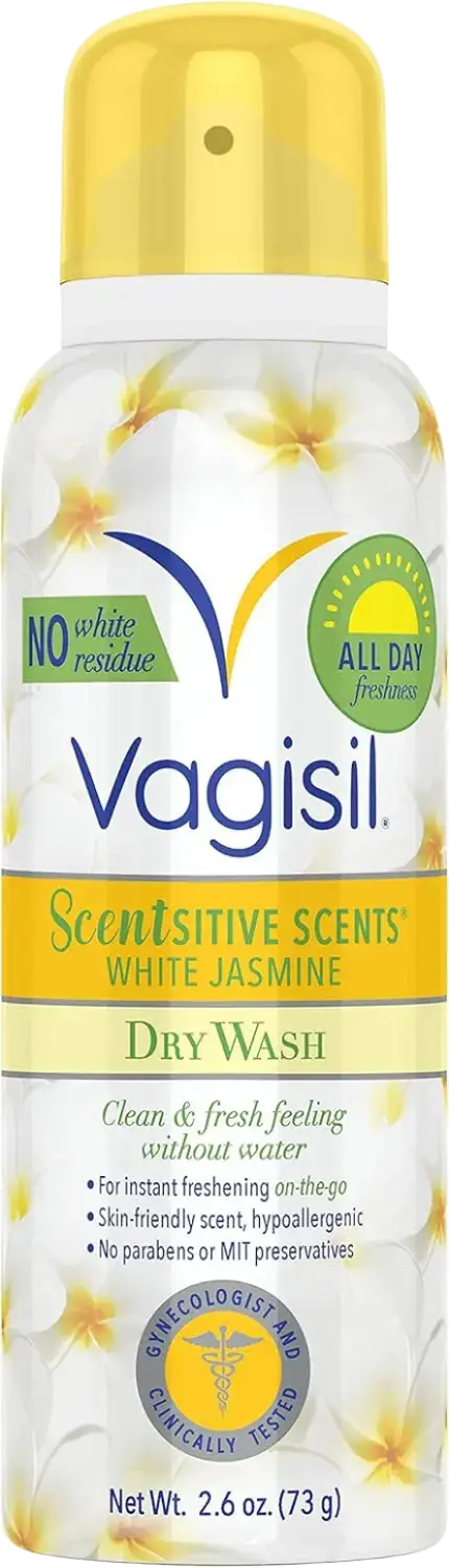 Vagisil Scentsitive Scents Feminine Dry Wash Spray White Jasmine