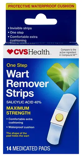CVS Health One Step Wart Remover Strips