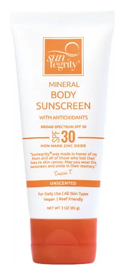 Suntegrity Unscented Mineral Sunscreen for Body Broad Spectrum SPF 30
