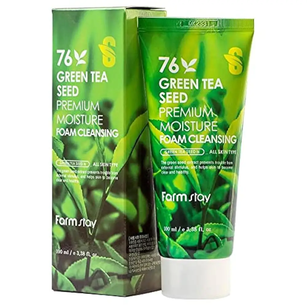 Farm Stay 76 Green Tea Seed Premium Moisture Foam Cleansing