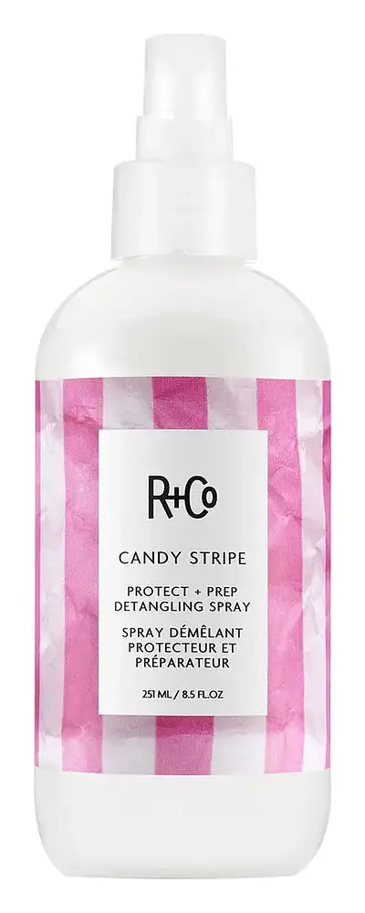 R & Co Candy Stripe Protect + Prep Detangling Spray