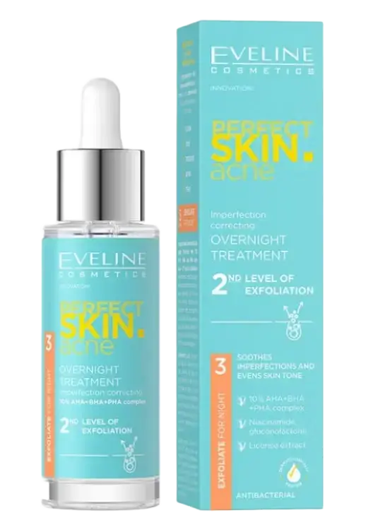 Eveline Perfect Skin Acne Overnight Treatment 2nd Level Of Exfoliation