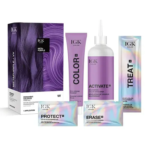 IGK Hair Permanent Color Kit Metapurple