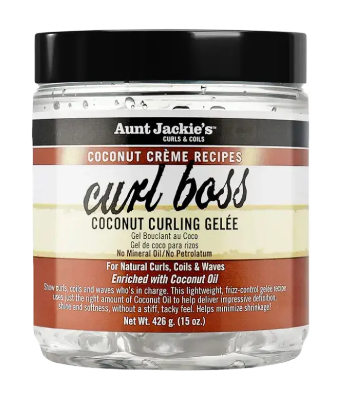 Aunt Jackie's Curls & Coils Curl Boss Coconut Curling Gelée