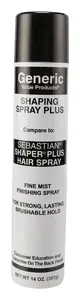 Generic Value Products Shaping Spray Plus Hair Spray Compare To Sebastian Shaper Plus Hair Spray