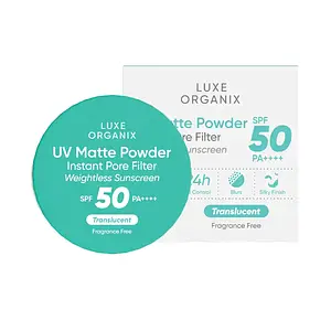 Luxe Organix 24h Zero Sebum Instant Pore Blurring Matte Powder SPF 50 Translucent