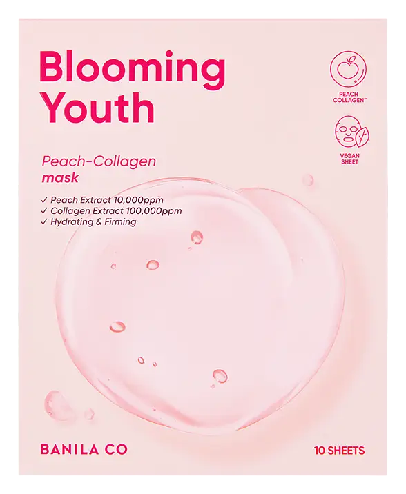 Banila Co Blooming Youth Peach Collagen Mask