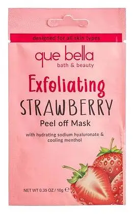 Que Bella Exfoliating Strawberry Peel Off Mask