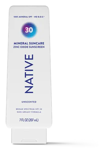 Native Mineral Suncare Zinc Oxide Sunscreen SPF 30 Unscented