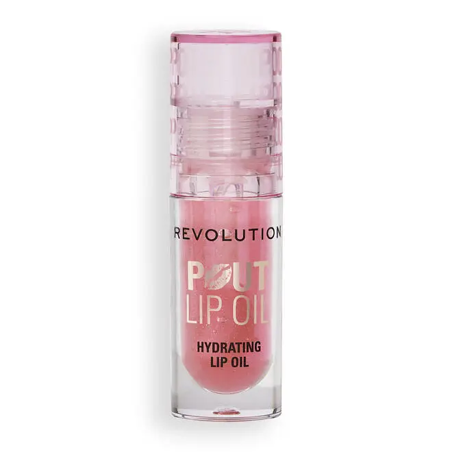 Revolution Beauty Pout Lip Oil Glam Pink Shimmer
