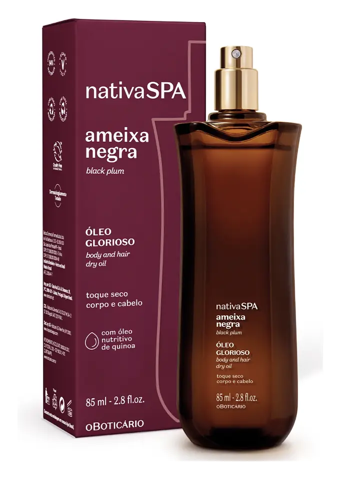 O Boticário Óleo Multifuncional Glorioso Nativa SPA Ameixa Negra