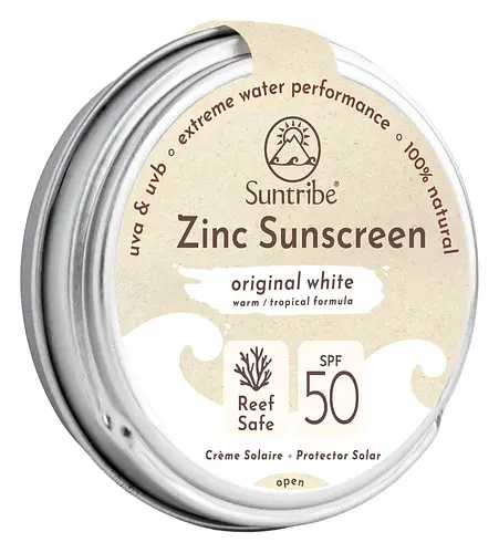 Suntribe Natural Mineral Face & Sport Zinc Sunscreen SPF 50 White