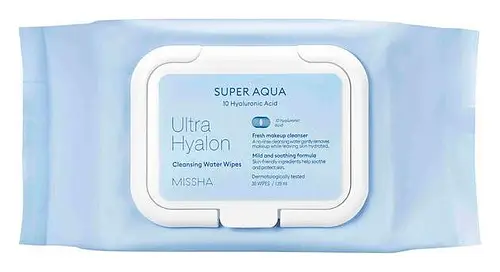 Missha Super Aqua Ultra Hyalron Cleansing Water Wipes