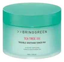 Bring Green Tea Tree Cica Trouble Soothing Toner Pad