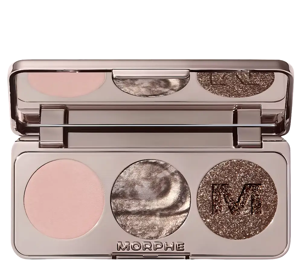 Morphe Dazzling Metallics Eyeshadow Trio Platinum Bombshell