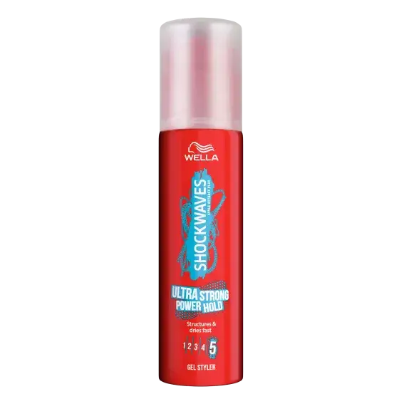 Wella Shockwaves Ultra Strong Power Hold Gel Styler