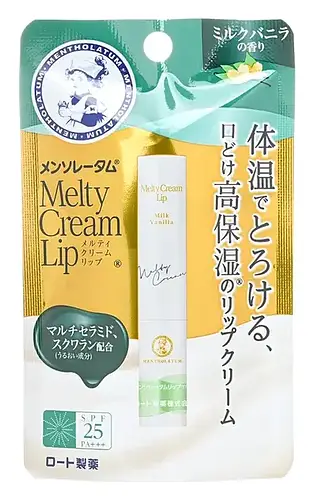 Rohto Mentholatum Melty Cream Lip Balm SPF 25+++ Milk Vanilla