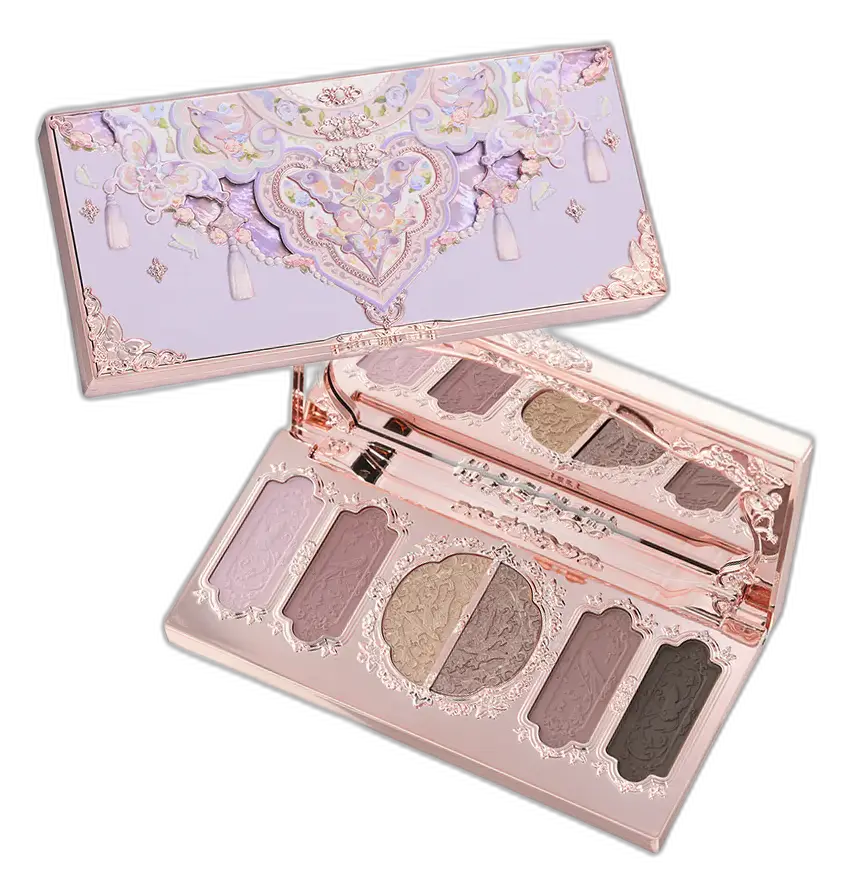 Flower Knows Butterfly Cloud Collar Embossed Six-Color Makeup Palette 03 Incense Purple Haze