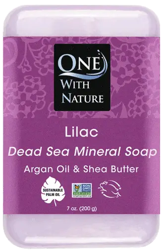 One With Nature Dead Sea Mineral Soap Lilac