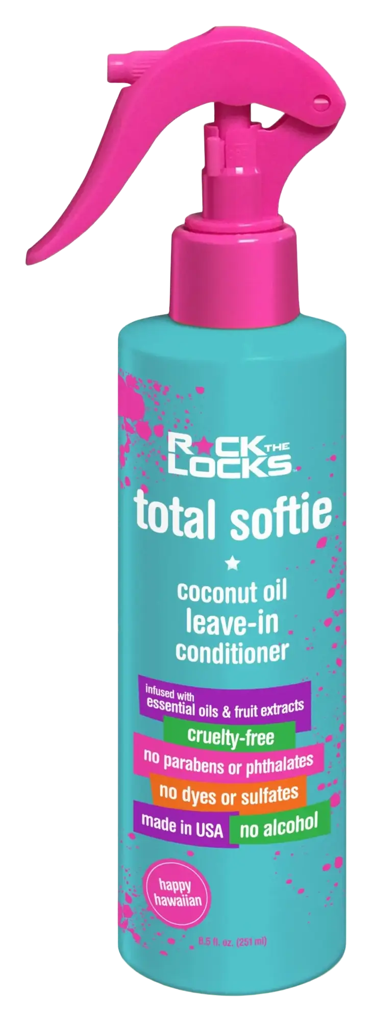 Rock The Locks Total Softie Coconut Oil Leave-In Conditioner Happy Hawaiian