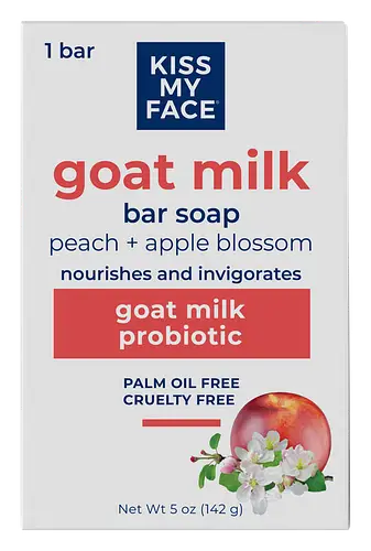 Kiss My Face Goat Milk Bar Soap Peach + Apple Blossom